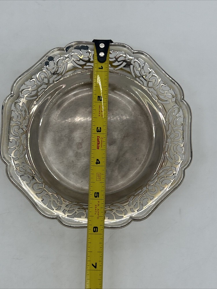 Vintage WMF IKORA Germany Silver Plated Footed Candy Bowl Trinket Dish #3815