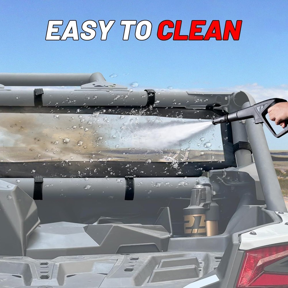 UTV Soft Back Rear Window Windshield Panel for Can-Am X3 /Max XRS XDS 2017-2024