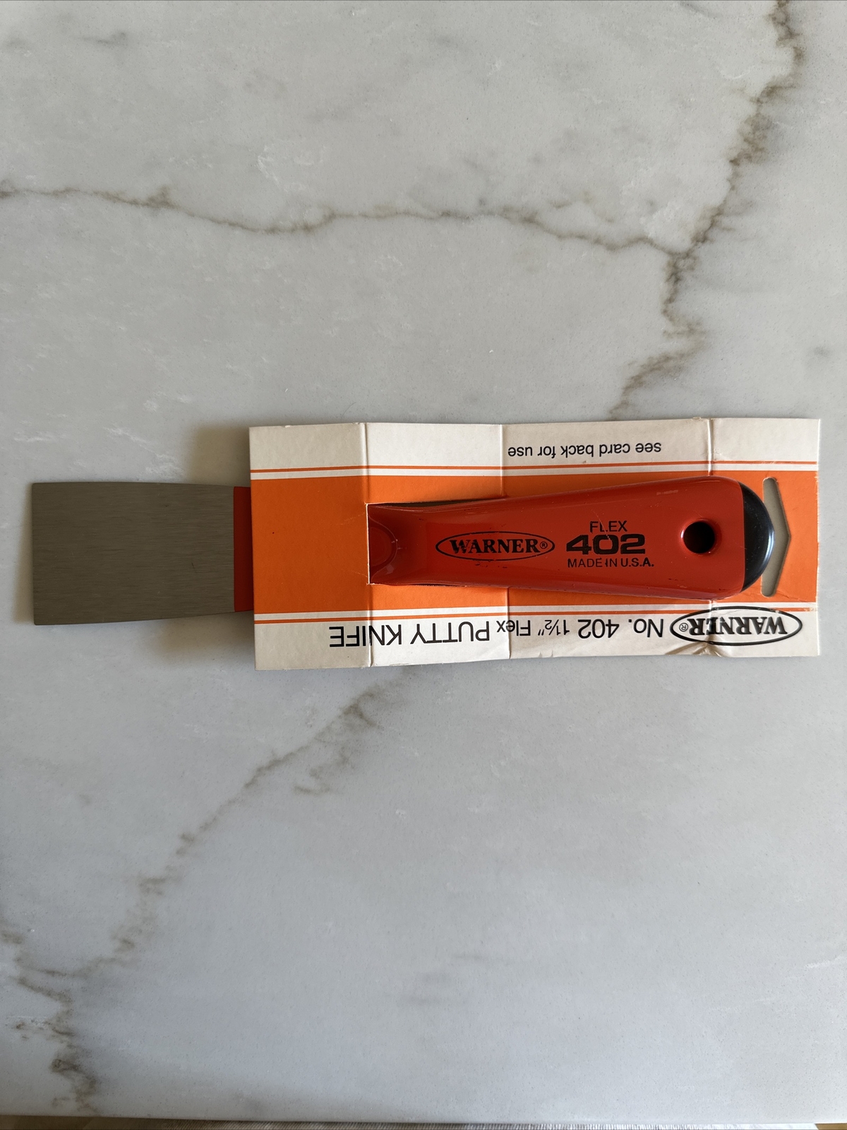 VINTAGE,WARNER No. 402 ,1-1/2" FLEX PUTTY KNIFE, (EXTREMELY RARE NEW)