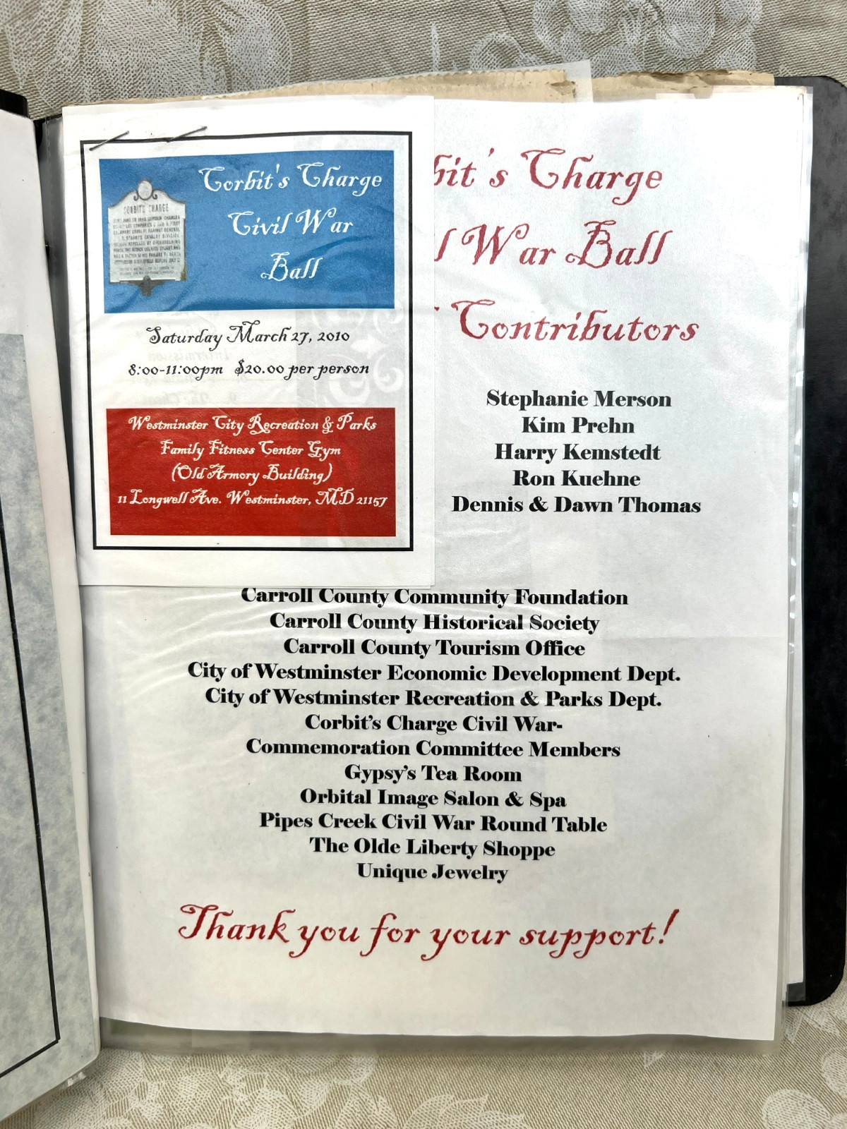 Civil War Binder, Battle of Westminster June 29th 1863, 2010-11 Reenactments