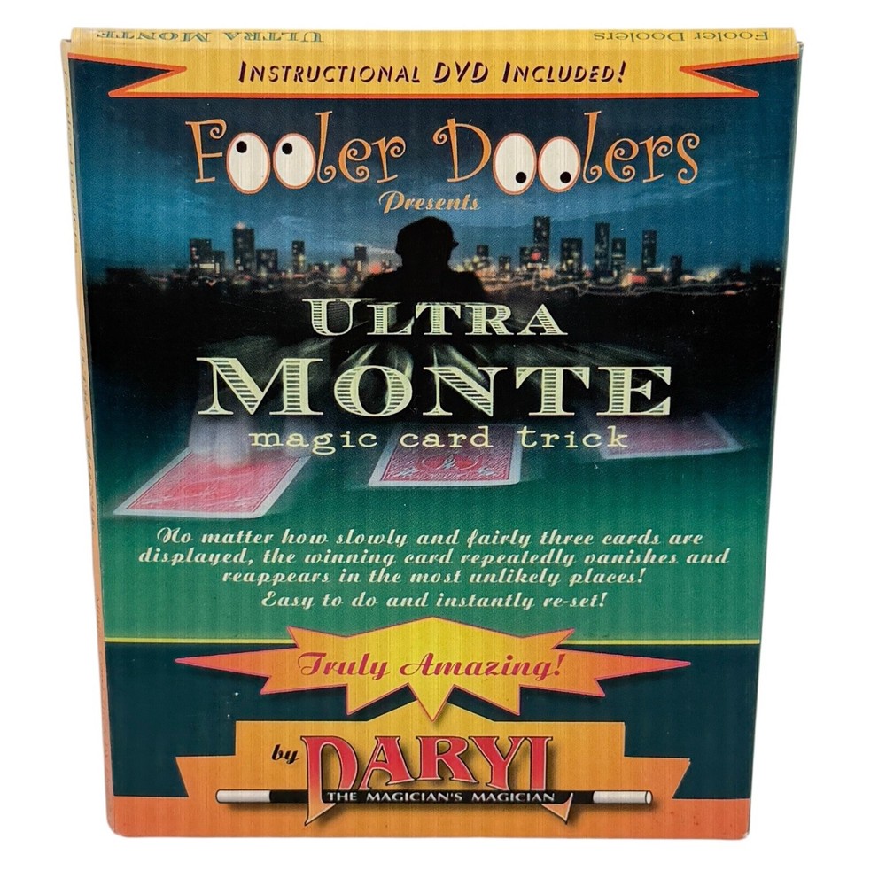 Fooler Doolers Daryl ULTRA MONTE Magic Card Trick Instructional DVD