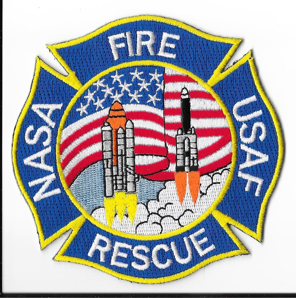 NASA USAF Fire Rescue Shoulder Patch V1
