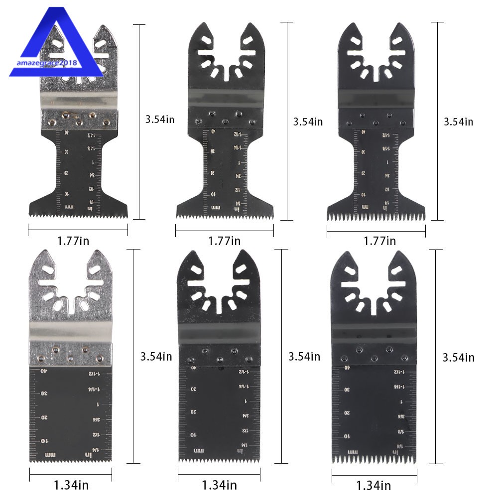 48 × Metal Wood Universal Oscillating Multitool Quick Release Saw Blades