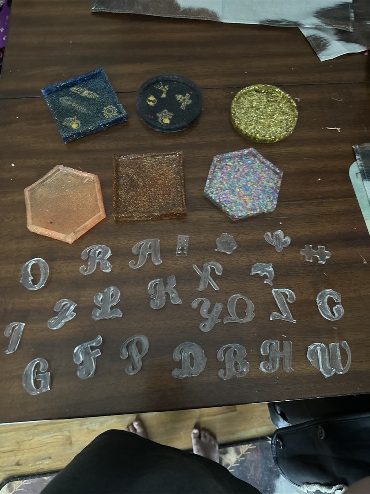 handmade resin artwork