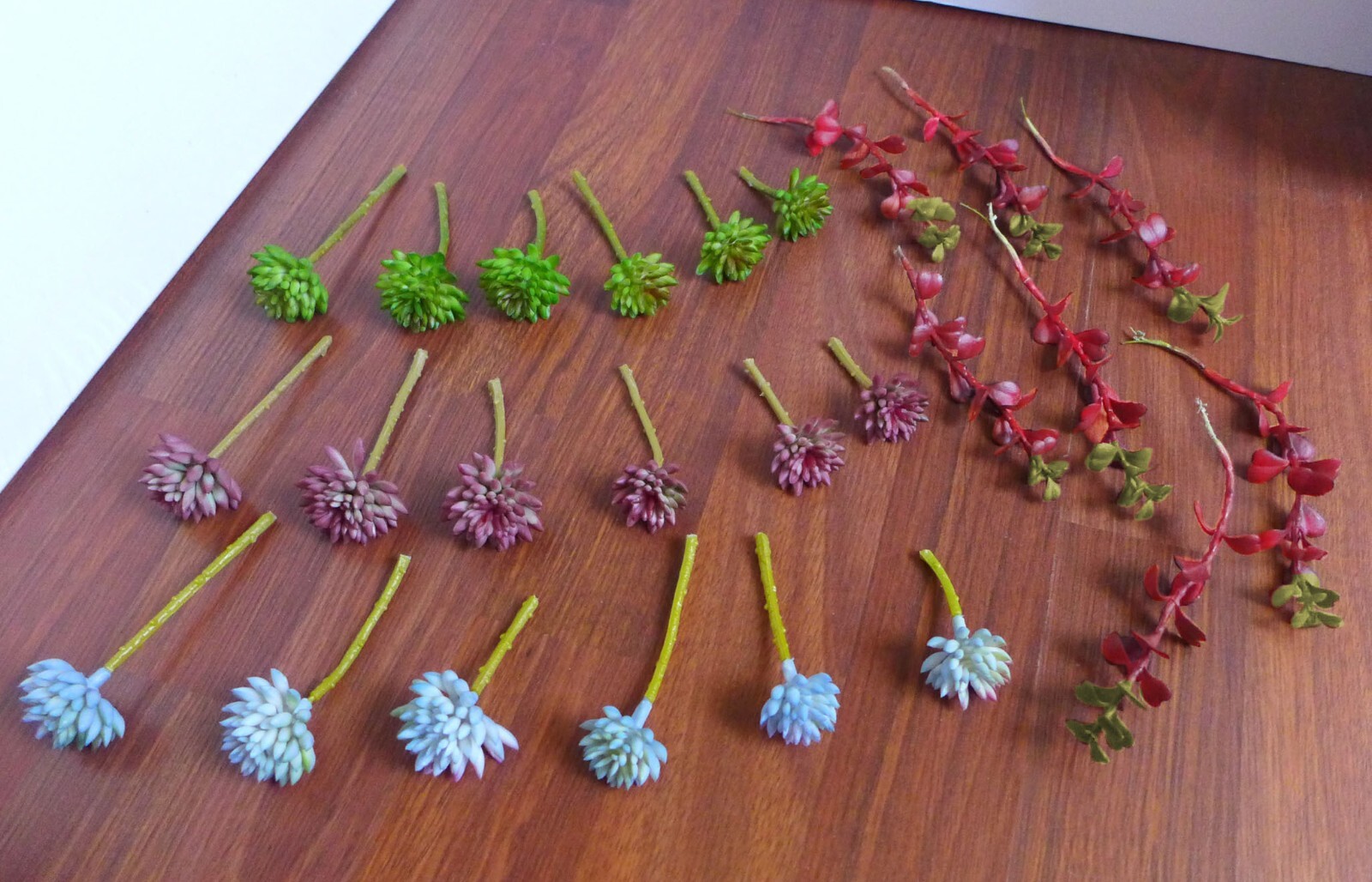 25 Pcs Artificial Succulents Plants Mix Miniature Grass Fake Plants (#124)