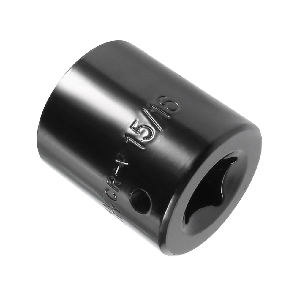 6 Point Shallow Impact Socket 1/2" by 15/16" SAE Hex Deep Socket
