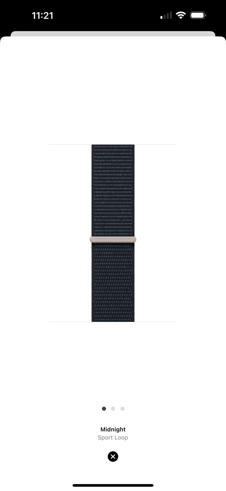 Apple Watch Sport Loop 45mm (42/44/46/49) Genuine OEM 2023 Midnight Used