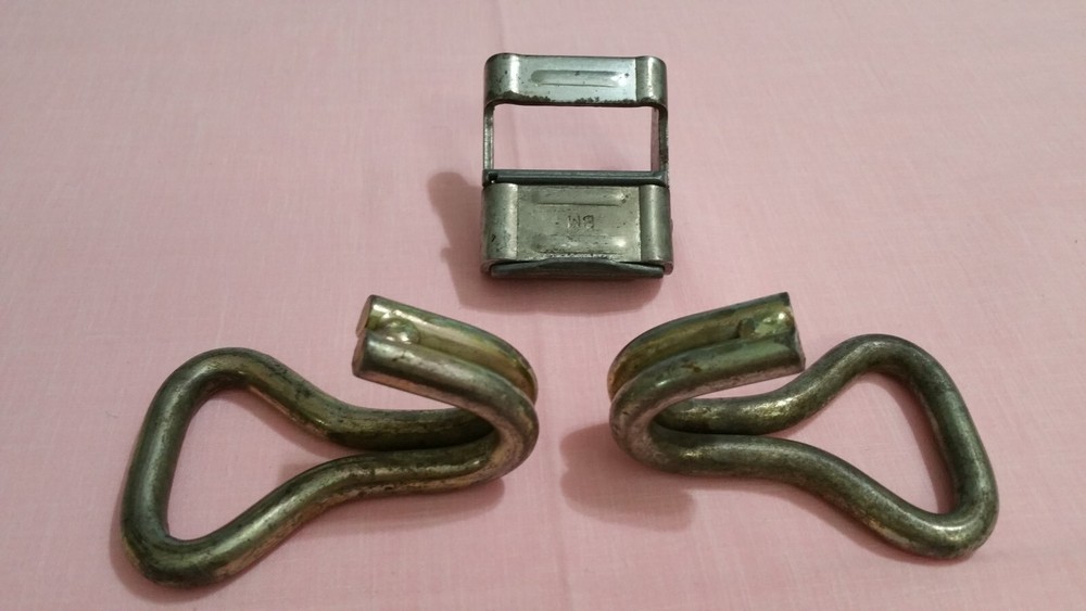 TWO J WIRE HOOKS & ONE E TRACK CAM BUCKLE FOR E TRACK TIE DOWN SYSTEMS