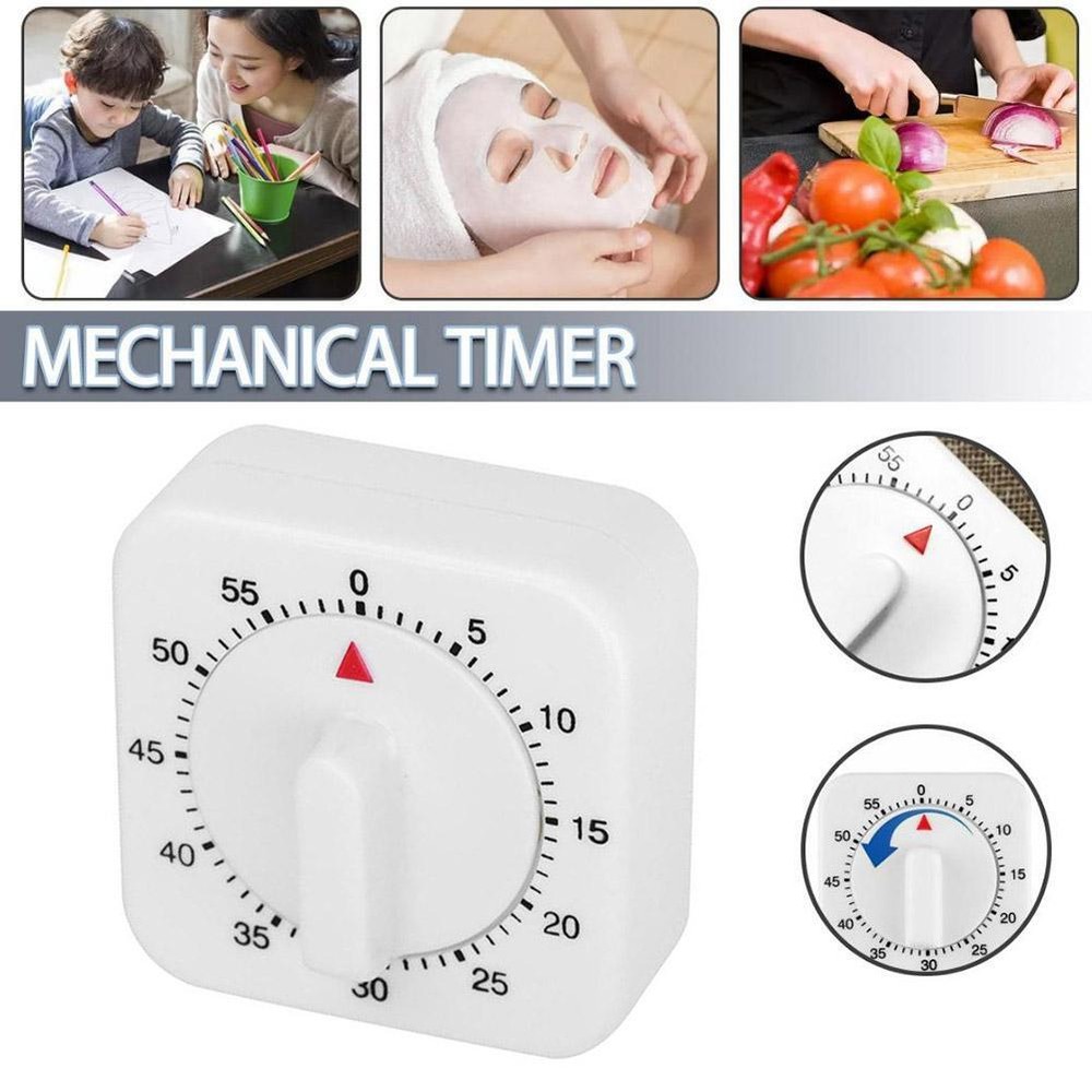 Kitchen Timer Egg & Square Shaped Kitchen Cooking Timer Mechanical Alar Z9Y6