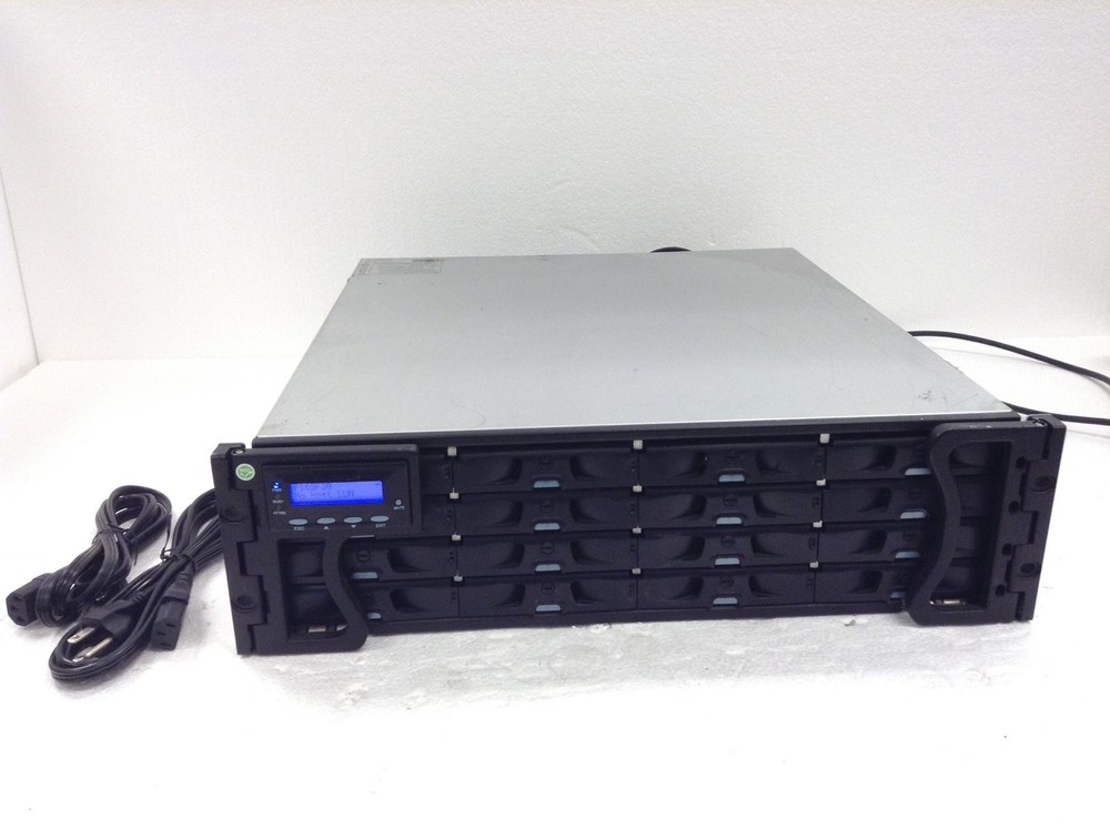EonStor ESS16FG1430M5-0030 16-Bay SAS Storage Array w/ RAID Controller WORKING