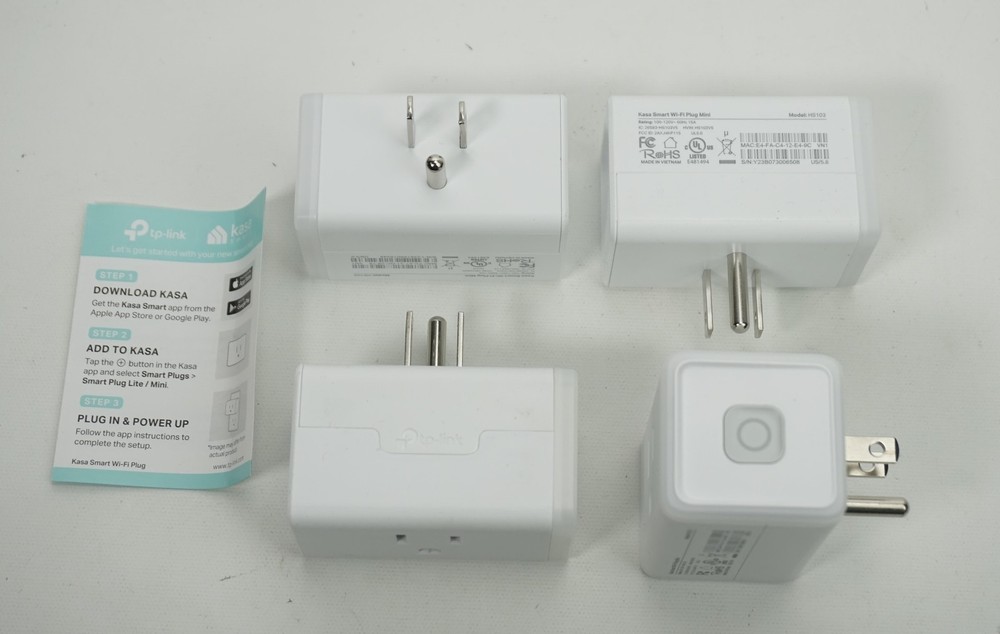 TP-Link Kasa HS103P2 Smart Wi-fi Mini Plug 4pk
