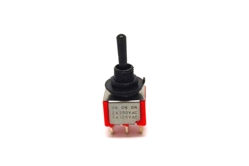 MINI BLACK TOGGLE SWITCH DPDT ON-ON-ON FOR PHASE SWITCHING AND COIL TAPPING