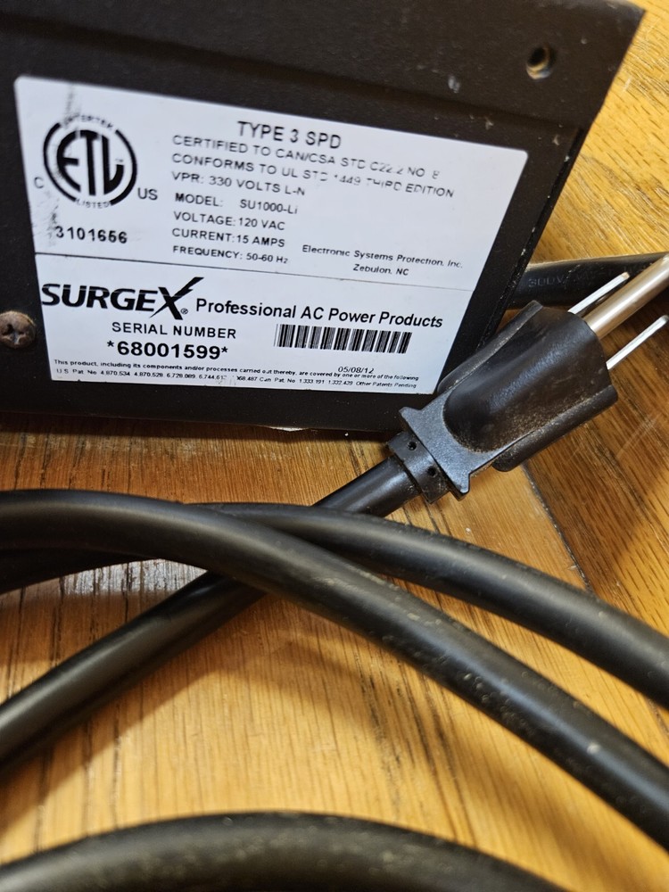 SurgeX SU1000Li UPS Surge Eliminator