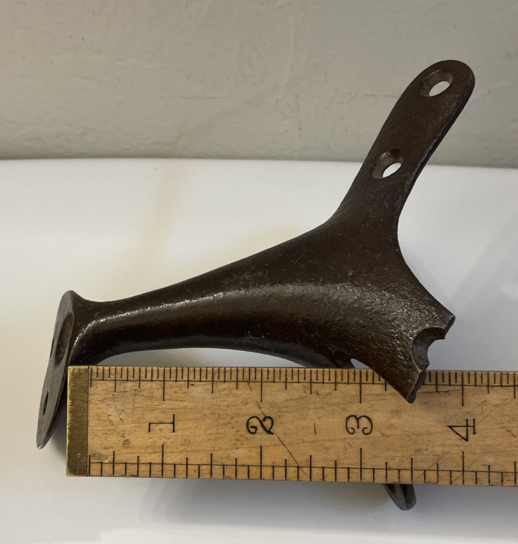 Antique / Vintage Saddle Frame Iron Horn Metal Old West Saddle Horn Part As Is