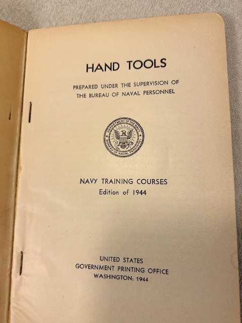 Navy Training Courses "Hand Tools" 1944