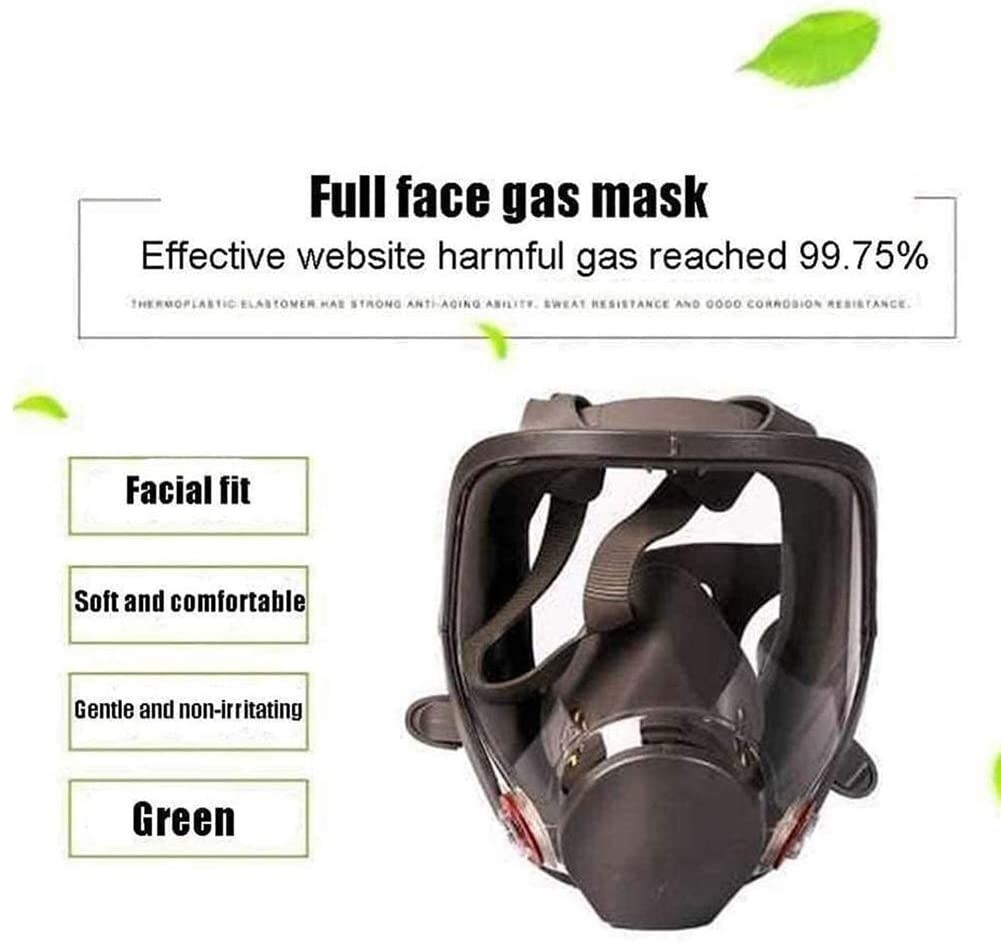 US Full Face Gas Mask Painting Spraying Respirator w/Filters for 6800 Facepiece