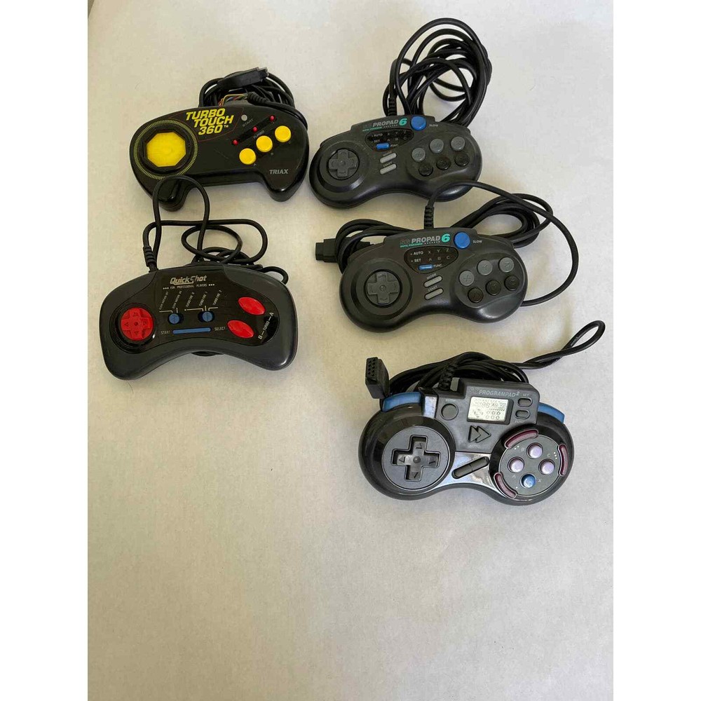 Sega Genesis Controller Lot (5 TOTAL)