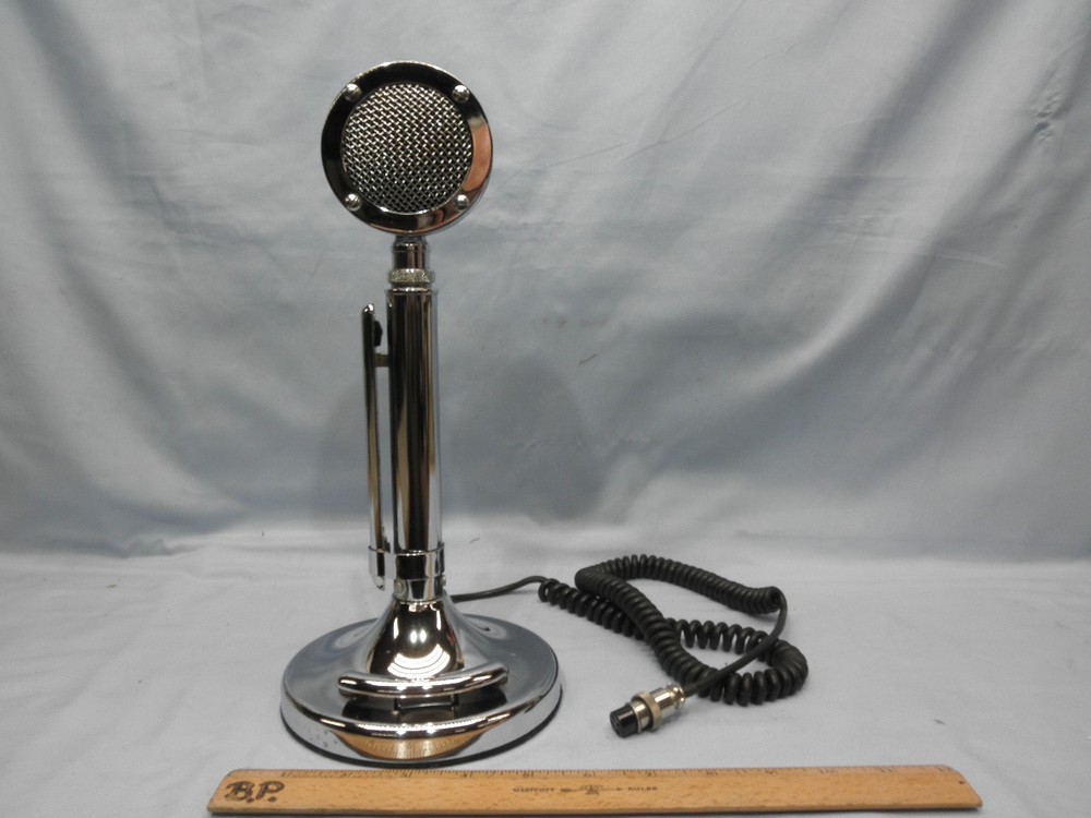 Exceptional Astatic Silver Eagle D-104 Microphone Amplifier & 4-Pin Plug TestedB