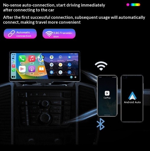 2-in-1 Wireless CarPlay Android Auto Adapter Plug & Play USB For iPhone Android