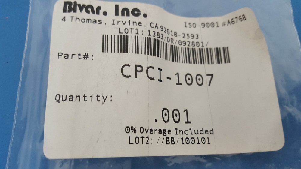 Panel Accessory, FRONT, Bisco, Bivar, CPCI-1007