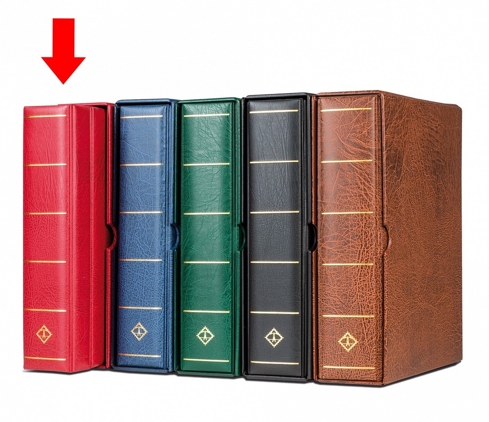 Stamps Notes XL Album NEW Giant Vario G 3 Ring Binder w/ Slipcase Red Lighthouse