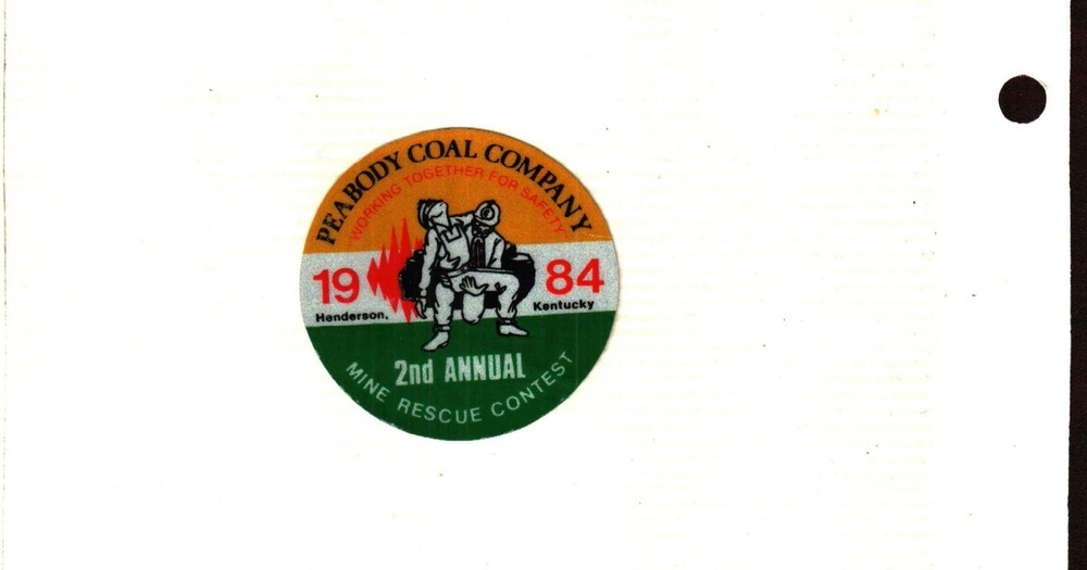 NICE PEABODY  COAL CO COAL MINING STICKER # 666