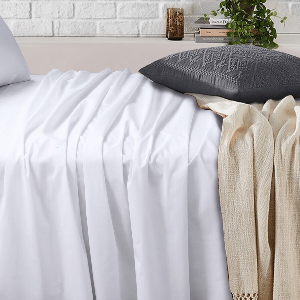 Bed Sheets Single Double King Queen King Single Super King Flat Fitted Sheet