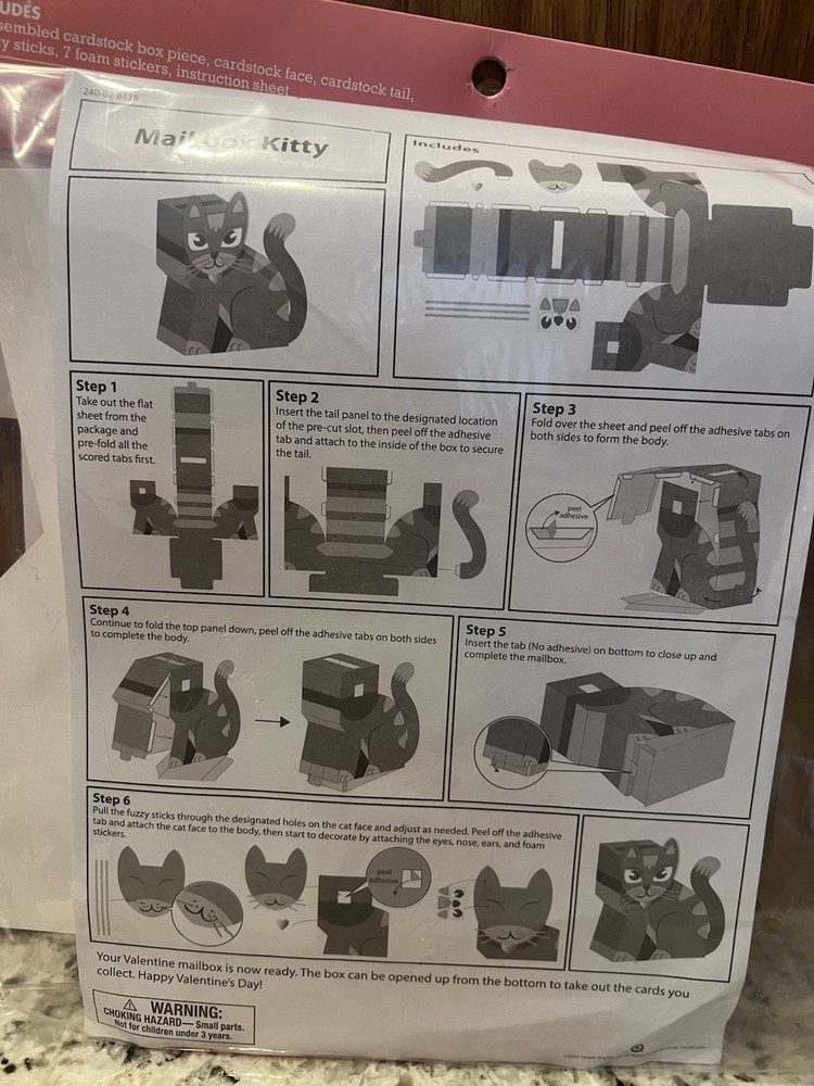 Spritz Mailbox Decorating Kit Kitty Theme Model 240-02-8118