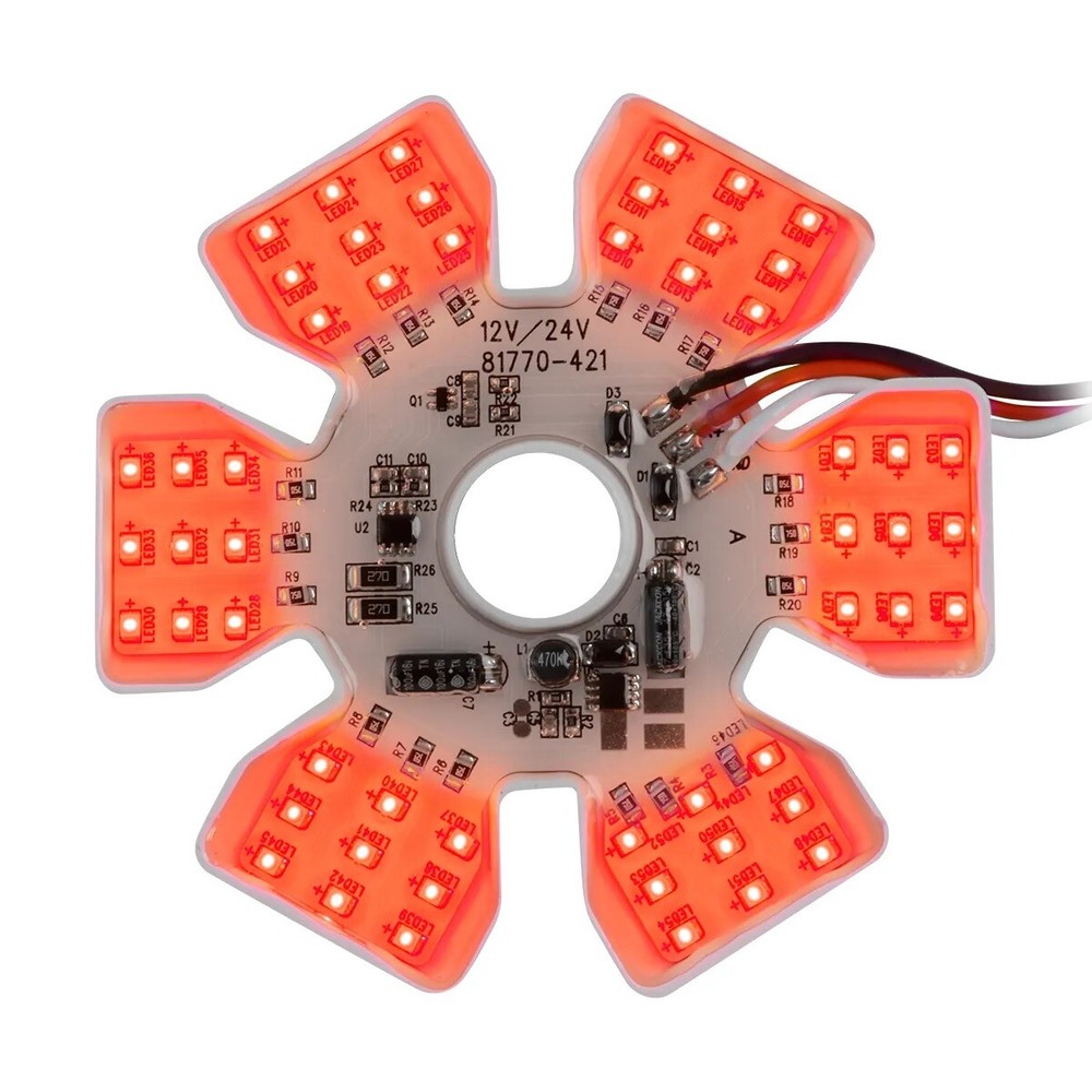 (1) Red 54 LED Dual Function Air Cleaner Light For Peterbilt Kenworth