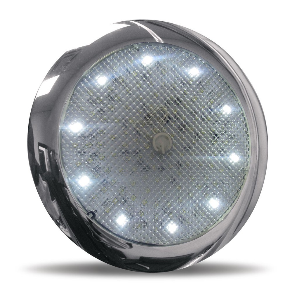 Large Ultra-Thin LED Ceiling Cab/Sleeper Lamp with Touch Switch - 2 Functions