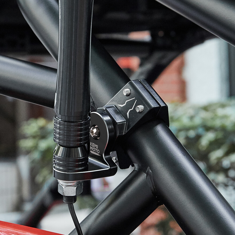 1.75"-2" Adjustable Whip Lights Flag Mount Bracket for Polaris RZR Honda ATV UTV