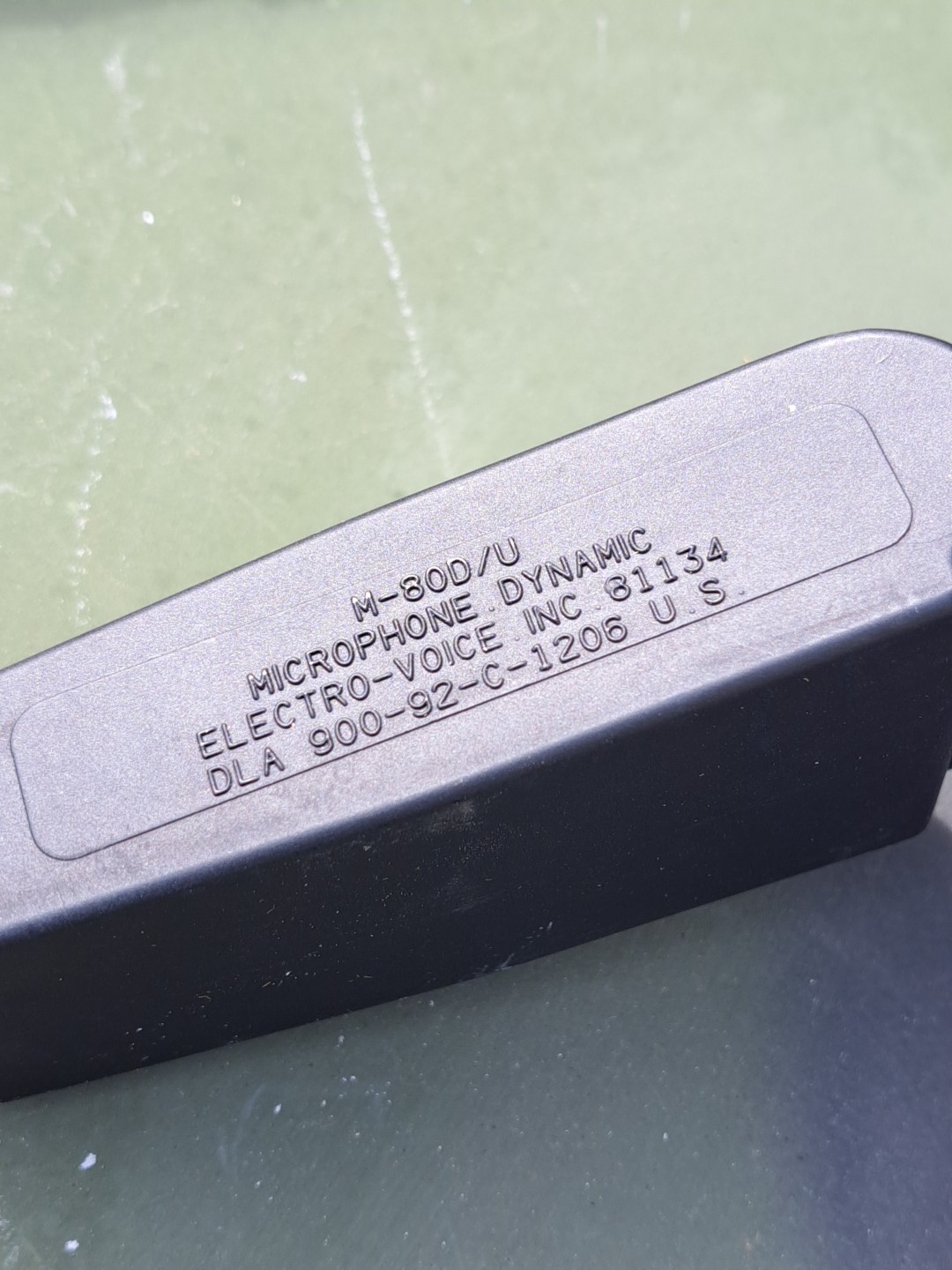 NOS Vintage M80/U Dynamic Radio Microphone Handset ARMY NAVY Old Style Plug M80