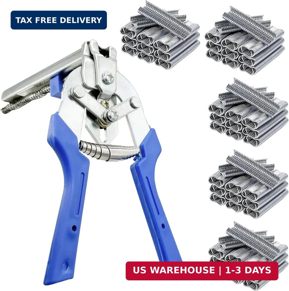 Type M Nail Ring Pliers,Multi-function Cage Clamp Hog Ring Pliers with M Clips f