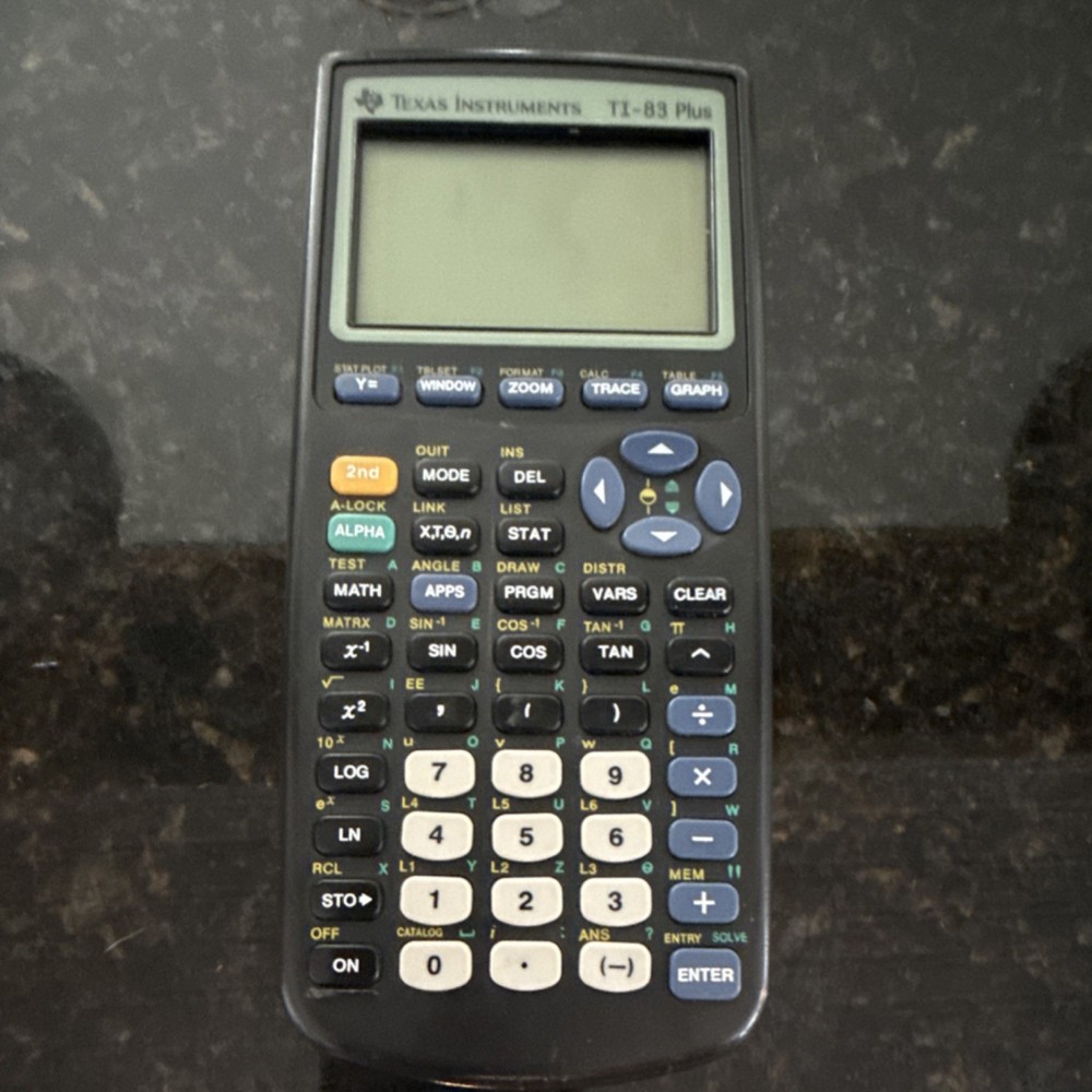 Texas Instruments TI-83 Plus Graphing Calculator LCD Display Calculus Battery