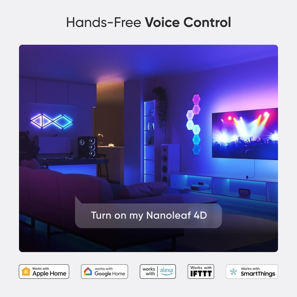 Nanoleaf 4D - TV LED Backlight with Camera, Sync to Multicolor