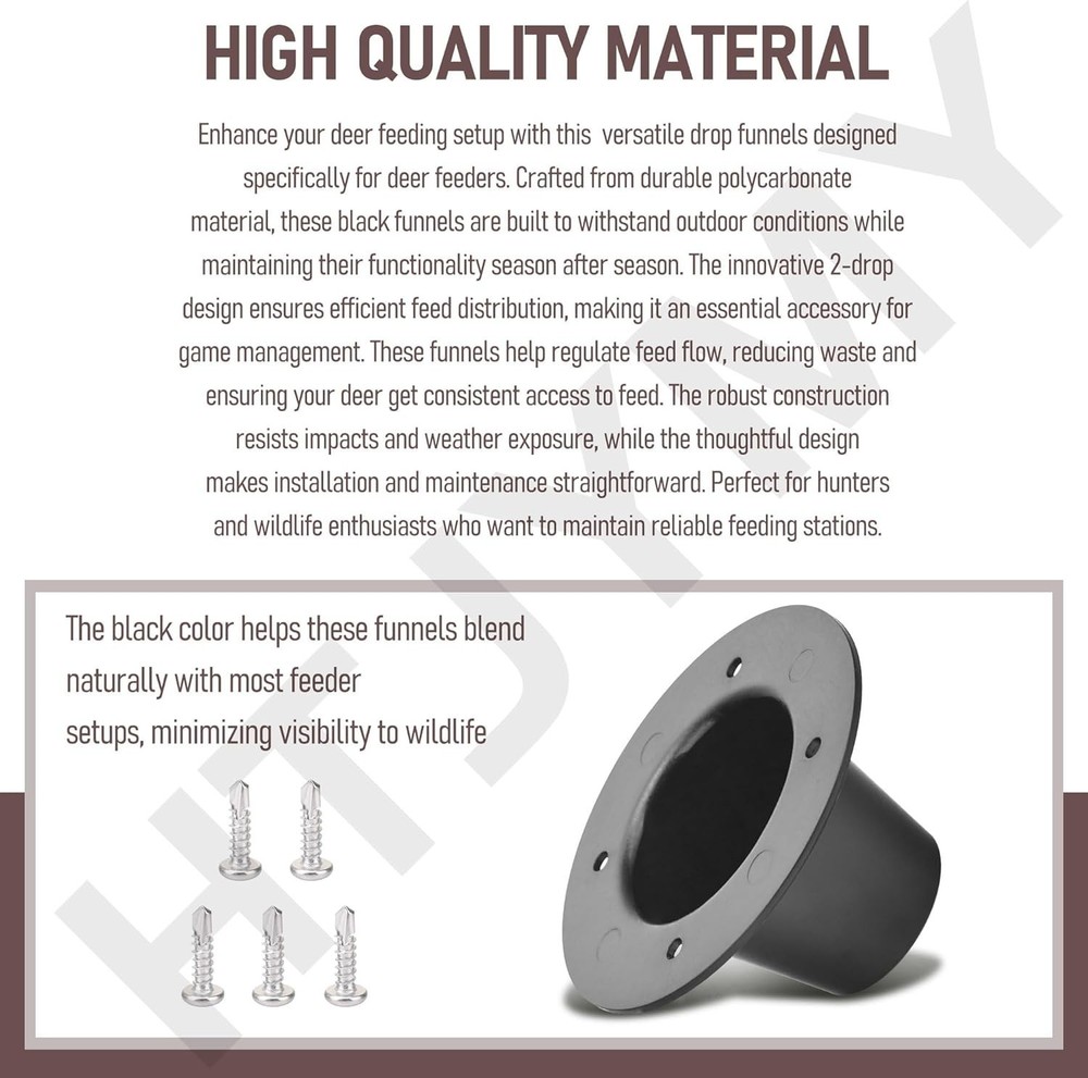 2" Drop Funnel Deer Feeder Versatile Funnel Deer Feeder Adopt Durable