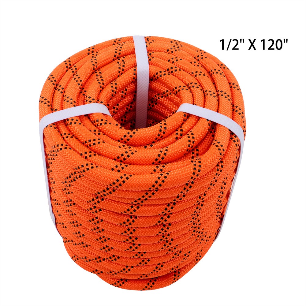 Arborist Tree 1/2" x 120' Double Braid Polyester 48-Strand Arborist Rigging Rop