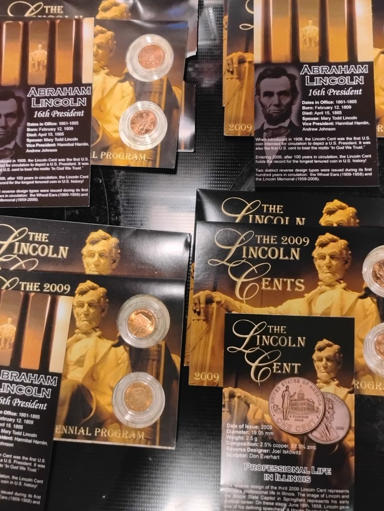 THE LINCOLN CENT -2009 BICENTENNIAL PROGRAM P & D MINT Set Complete Set All 8