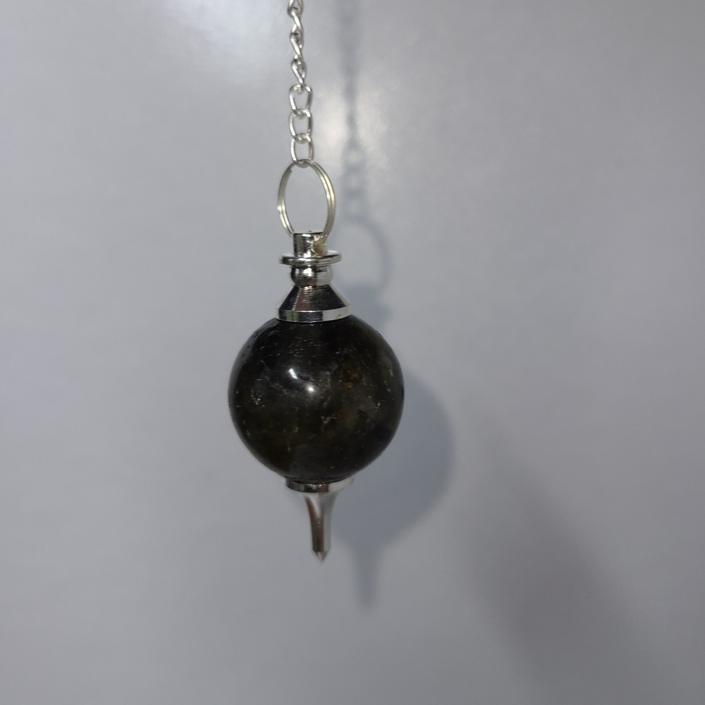 Labradorite Sephoroton Ball Sphere Crystal Dowsing Pendulum Divination Tool