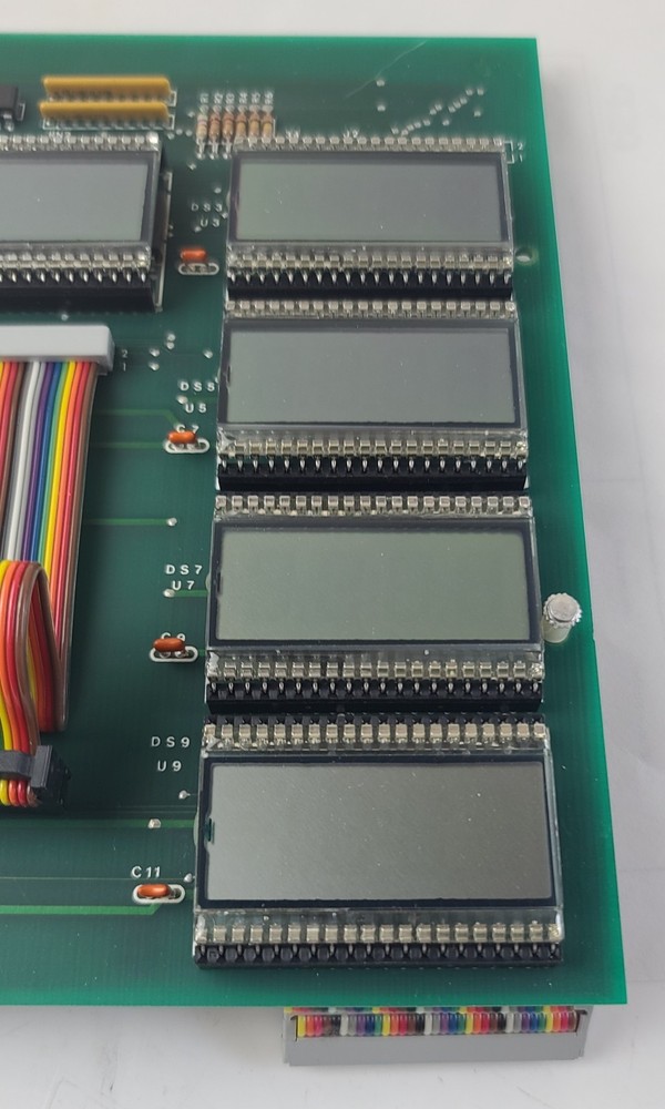 Circuit Board With 9 LCD DIP Chip Modules