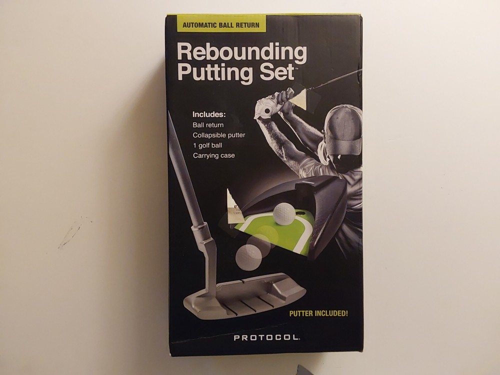 PROTOCOL PORTABLE INSIDE OUTSIDE GOLF CLUB PUTTING CUP REBOUNDING SET COMPACT