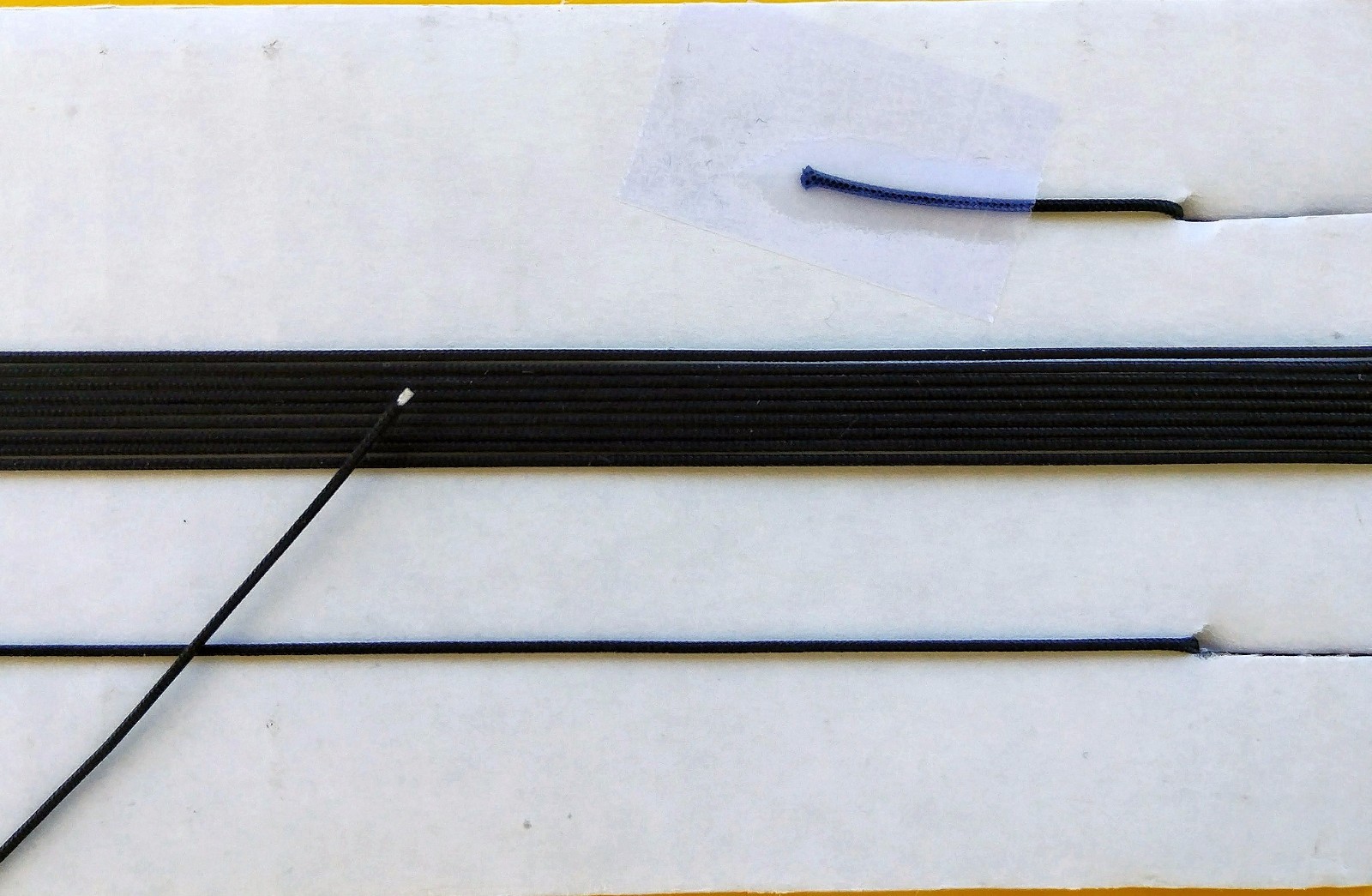 12-ft Dial Cord String Braided for Vintage Tube Radio Tuner 0.032" (0.8mm) Black