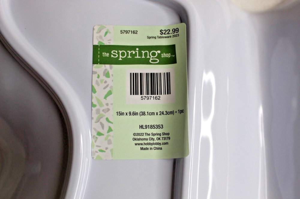 Butterfly Serving Tray Melamine 15in X 9.6in