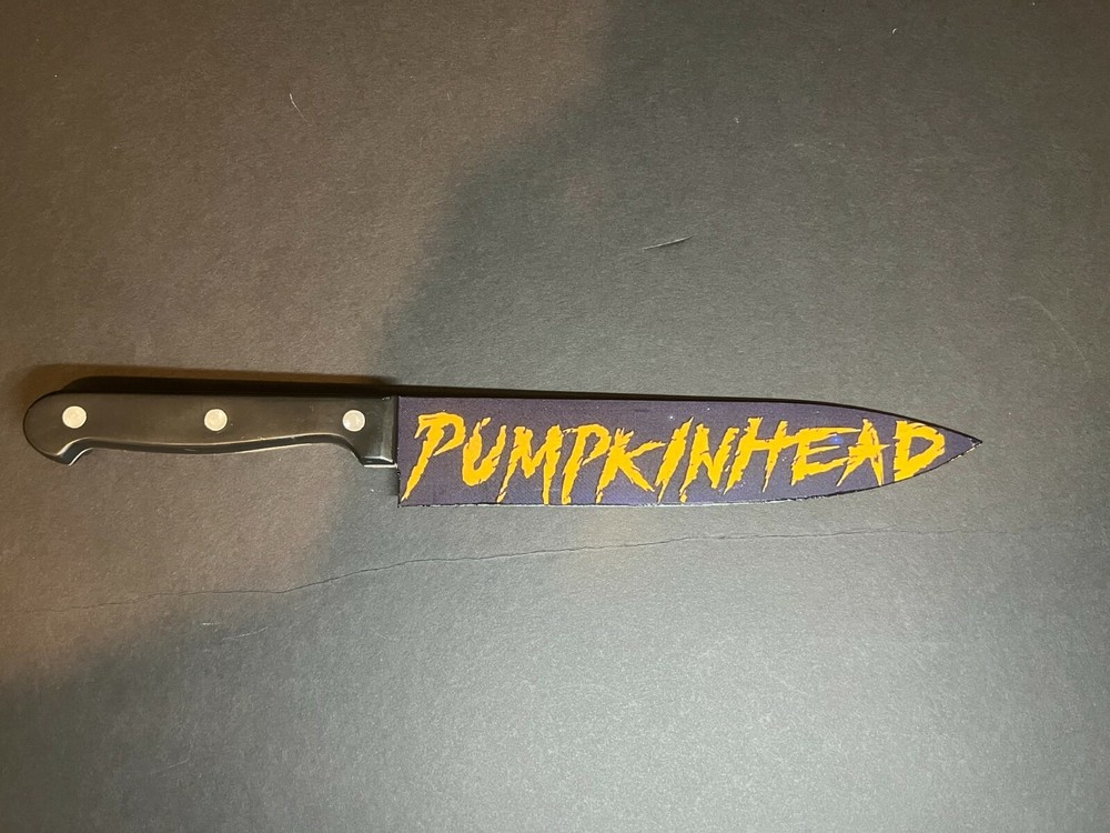 Pumpkinhead 1988 Kitchen Knife With Sublimated Stand