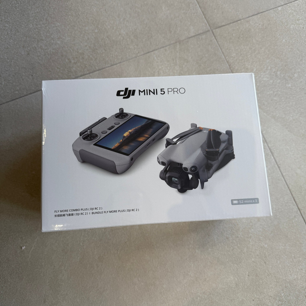 DJI Mini 5 Pro Fly More Combo Plus RC2 Controller 3 Batteries 4K Drone