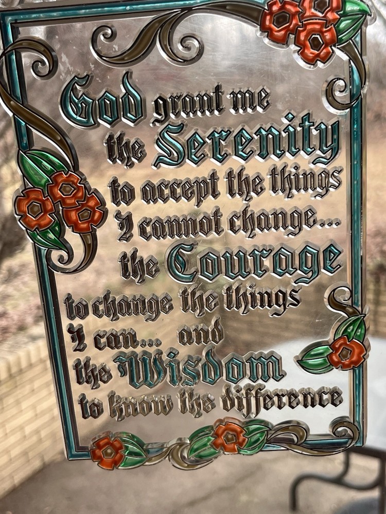 Serenity Prayer Sun Catcher