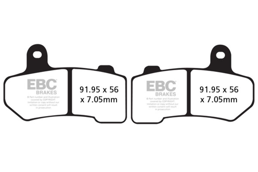 EBC Sintered Brake Pads FA409HH 3 Pr Frnt Rear for select Harley Davidson models