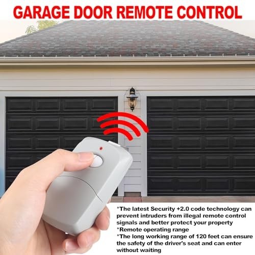6 Pcs Two Button Garage Door Remote Control, Compatible with Linear Multicode 10