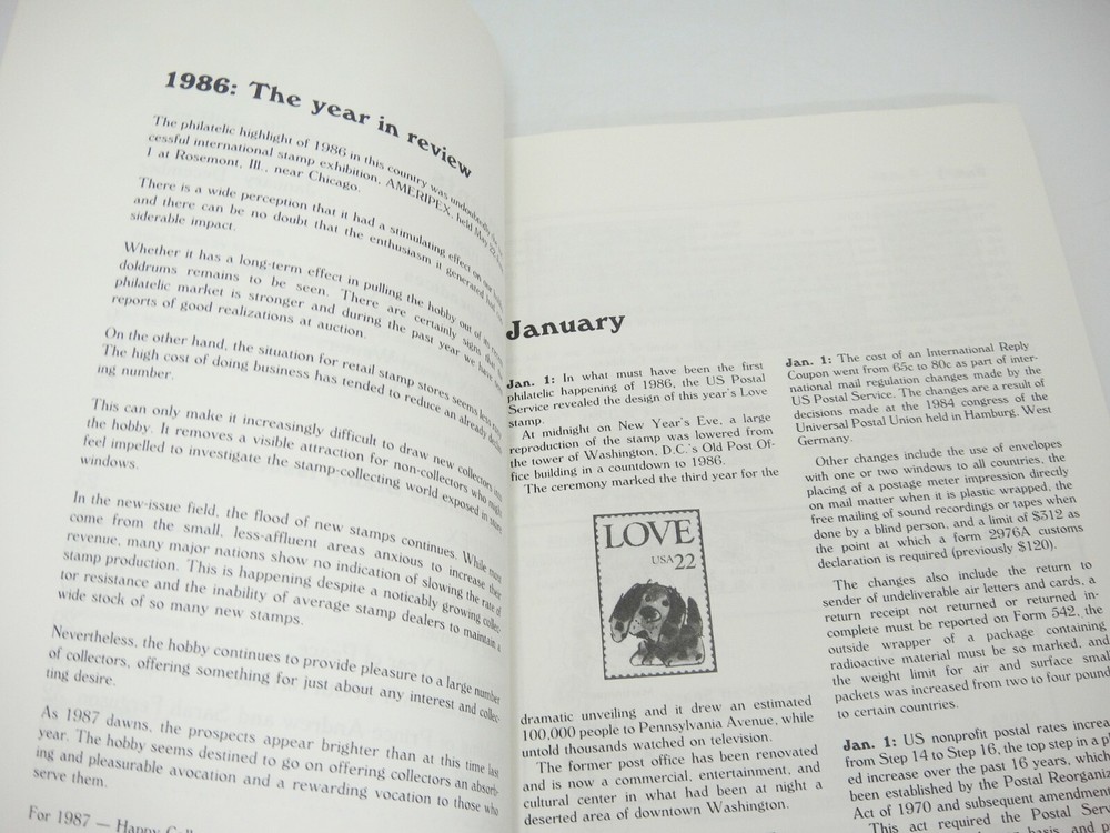 Post Dates 1986 by Kenneth Wood Chronology of Mails and Philately Year in Review