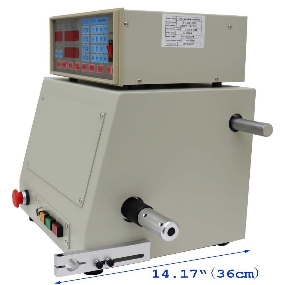 CNC Automatic Coil Winding Machine 400W Micro-Computer Controlled Winder 110V